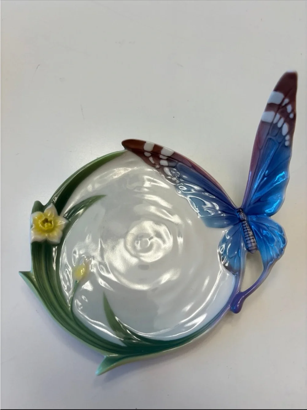 Franz Porcelain Butterfly Papillon Tea Cup and Saucer Set
